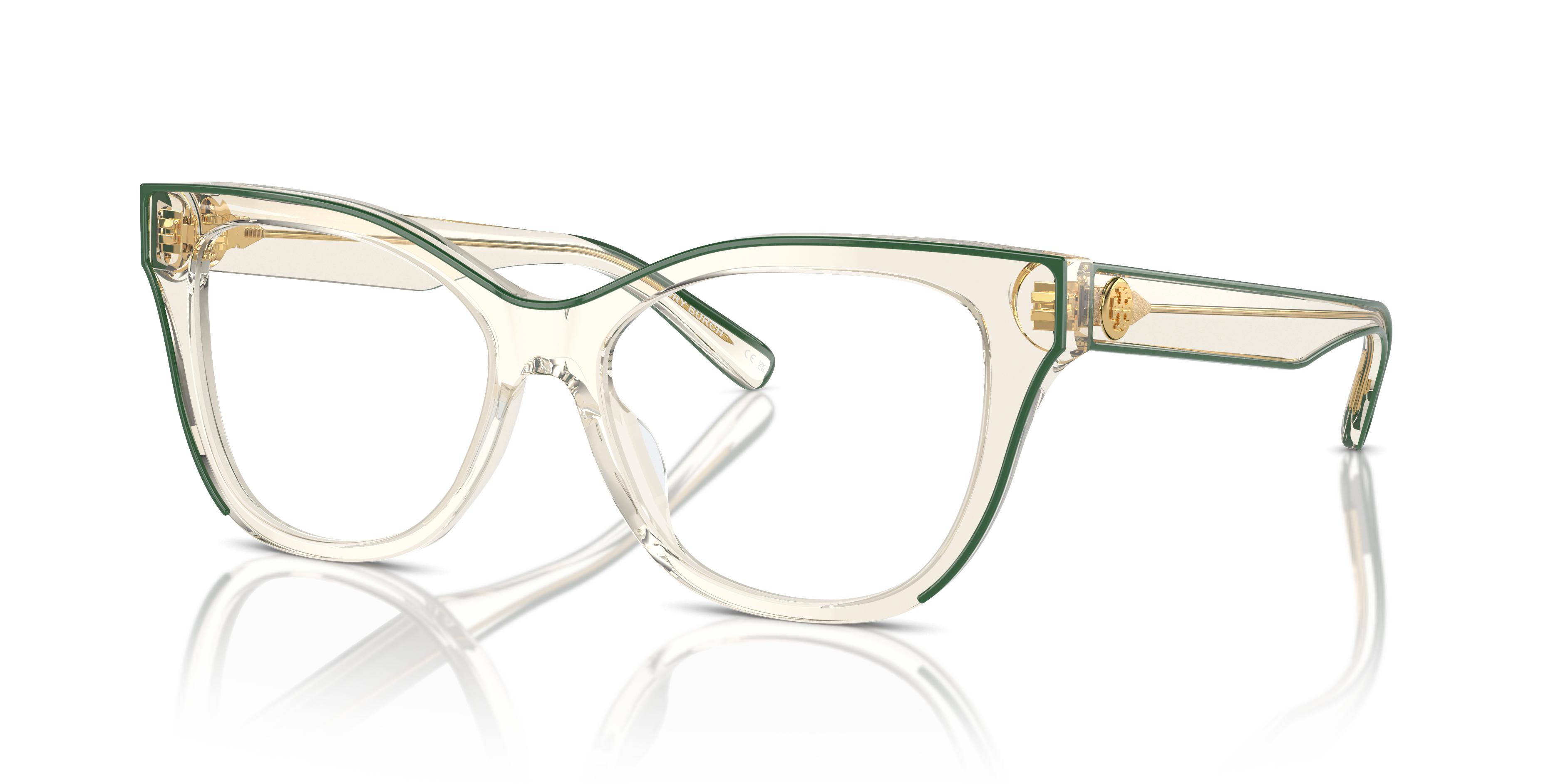 Tory Burch Unisex Ty2147u Yellow Green Size Extra Small 247$