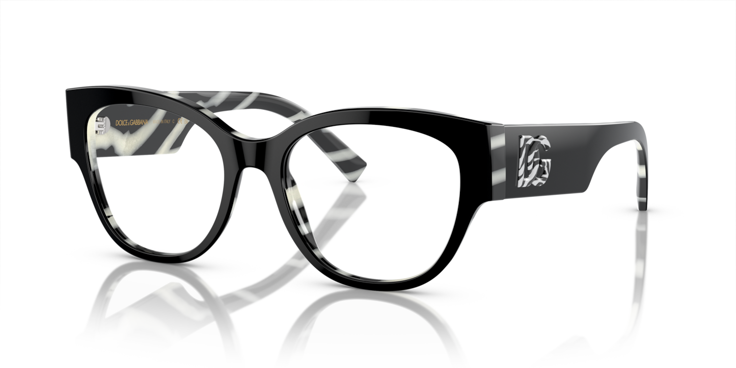 Dolce & Gabbana DG3377 Black On Zebra