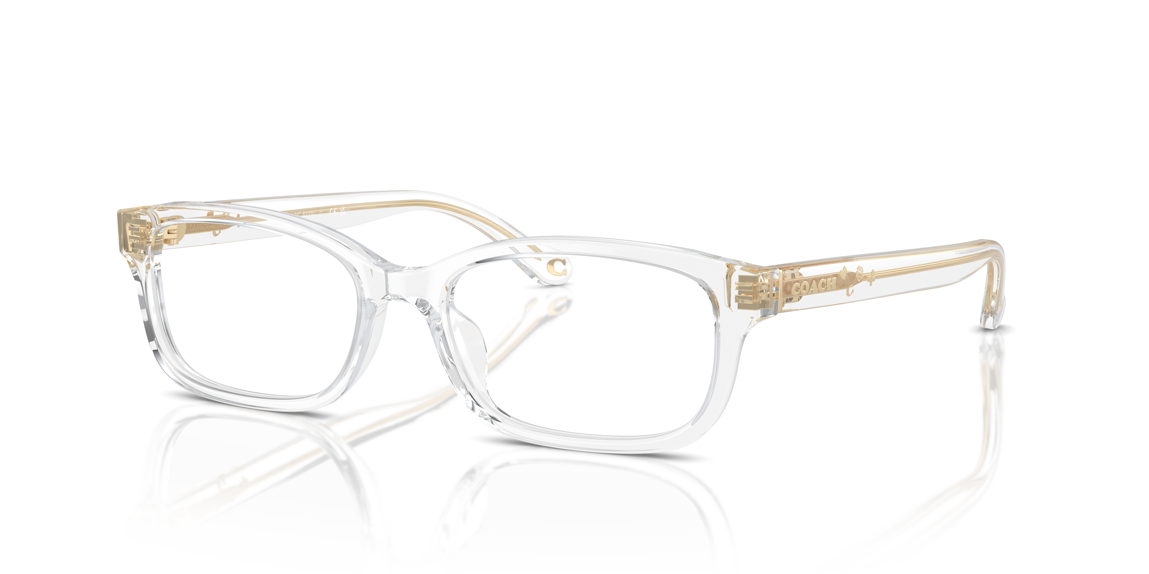 Coach Unisex Hc6233u Transparente Claro Size Extra Small 232$